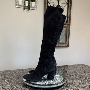 Nine West Black black suede tall Boots 8